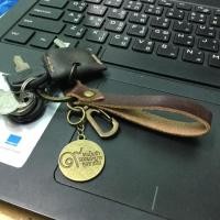 ราคา พวงกุญแจหนังแท้จี้ 9 สลักชื่อฟรี (121427589)