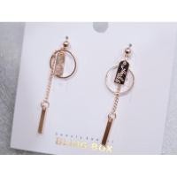 ราคา ต่างหูเกาหลี สีโรสโกลด์ (18494723244)