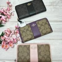 ราคา New Coach Wallets กระเป๋าสตางค์ซิปรอบ ขนาด 7 3/4 “(L) * 4 “(H) มีช่องใส่บัตรใบ ช่องซิปใส่เหรียญ (1178582136)