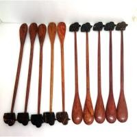 ราคา ช้อนยาว 10 อัน,ไม้ประดู่แดงตกแต่งหัวช้าง,ช้อนน้ำปั่น,ช้อนตักเกลือ,พริกป่น,น้ำตาล อื่นๆ (6982884142)