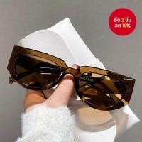 ราคา แว่นกันแดดดีไซเนอร์ทรงแบนบน – แว่นทรงรีครึ่ง vintage UV400 พร้อมบานพับโลหะ (28489503947)