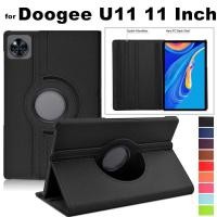 ราคา Case for Doogee U11 11 Inch 2024 Android Tablet PU Leather 360 Rotating Stand with Sleep / Wake Function Cover (29630821861)