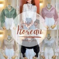 ราคา ✨พร้อมส่ง5สี✨เสื้อคอจีนฉลุลายลูกไม้ เสื้อลูกไม้ฉลุออกงานหรูหรา (16892545663)