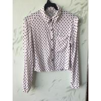 ราคา เสื้อเชิ้ตforever21แท้ ครอปแขนยาว ลายจุด (6568390067)