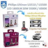 ราคา Philips หลอดไฟหน้ารถยนต์ LED U2510 3500K / U2500 6000K Toyota Fortuner แชมป์ (ไฟต่ำหลอดเดิมฮาโลเจน) (25528928233)