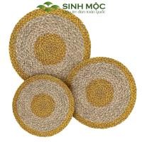 ราคา เสื่อกกธรรมชาติผสมทอง เสื่อโต๊ะรับประทานอาหาร ที่รองแก้ว ที่รองแก้ว ที่รองแก้ว แต่งบ้าน เสื่อสินมอค - ม2002 (43967983511)