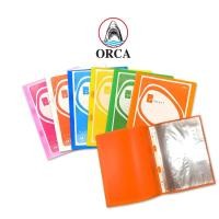 ราคา แฟ้มใส่เอกสาร แฟ้มรายงาน เพิ่มใส้ได้ มีช่องปก ตรา Orca (47252937475)