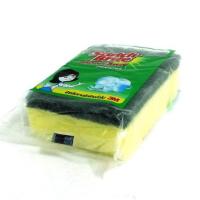 ราคา สก๊อตไบร์ทมีฟองน้ำ สก๊อตไบร์ท อุปกรณ์​ทำความสะอาด สก๊อตไบร์ท3m 1 อัน (5120485978)