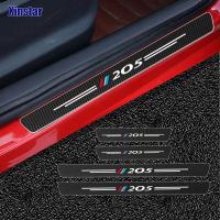 ราคา 4Pcs Carbon Fiber Car Door Sill Sticker For Peugeot 205 Auto Accessories (26462252741)