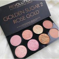 ราคา **ของแท้/พร้อมส่ง** Makeup Revolution Ultra Blush Palette “Golden Sugar 2 Rose Gold” (1777729027)