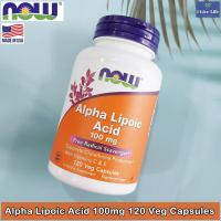 ราคา ALA กรดอัลฟาไลโปอิก Alpha Lipoic Acid 100 mg 120 Veg Capsules - Now Foods (6505427457)
