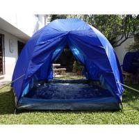 ราคา ขาย เต้นท์ 6 เหลี่ยม ยี่ห้อ Travel Mart รุ่น Horizon สีน้ำเงินฟ้า ทรงโดม กว้างมาก นอนได้ 6 คน สภาพดีมาก มือสอง (9414704194)