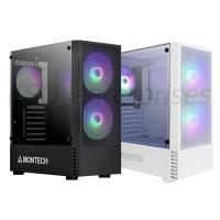 ราคา Case Montech X2 MESH (3 x FAN) Rainbow RGB ATX mATX itx Tempered Glass #เคสเกมมิ่ง มินิ ATX (6877020382)