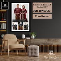 ราคา PRINT COLLAGE PHOTOS ขนาด 30R 40X60CM ALREADY FRAMED MDF 012 (49650924188)