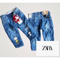 ราคา กางเกงยีนเด็ก Zara ยีนปักลายสนุ้ปปี้ งานแท้ชนช้อป (3258418853)