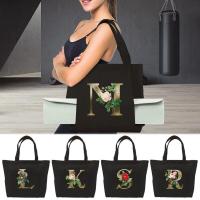 ราคา Canvas Gym Tote Bag Yoga Mat Bag Womens Workout Bag Sports Shoulder Bag Yoga Mat Carrier Golden flower series (28493648822)