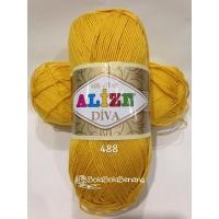ราคา เส้นด้ายถัก - Alize Diva Plain 488 Saffron (8129921132)