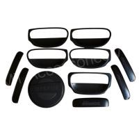 ราคา เบ้ากันรอย ครอบมือจับ ครอบเบ้าท้าย ครอบฝาถังน้ำมัน มิราจ mirage ชุด11ชิ้น สีดำด้าน (2261014614)