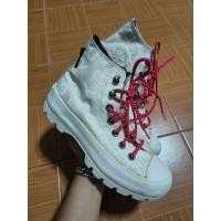 ราคา Converse All Star หุ้มข้อสีขาวล้วน ไซร้ 36/22.5 มือสองของแท้ (49801440324)