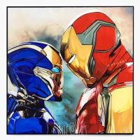 ราคา Iron man & Rescue ไอรอนแมน Avengers รูปภาพ​ติด​ผนัง ​pop​ art Marvel โทนี่ สตาร์ค​ Tony​ Stark กรอบรูป แต่งบ้าน ของขวัญ (24223574593)