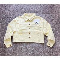 ราคา Wrangler แจ็คเก็ตผู้หญิง (ทรงโอเวอร์ไซส์)สีเหลืองอ่อน ผ้าผืด ใส่สบาย ของแท้จากSHOP (24304613664)