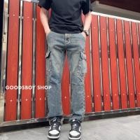 ราคา กางเกงยีนส์คาร์โก้ทรงกระบอกWinsman (52802822863)