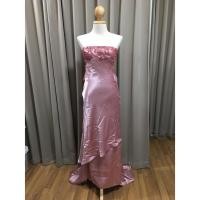 ราคา ชุดราตรียาว สีชมพู กลีบบัว (มือสอง) (24180435085)