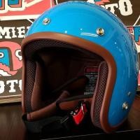 ราคา หมวกกันน็อค Avex Lb Plus สีฟ้าเนสเล่ย์ ขอบน้ำตาล (1159644323)