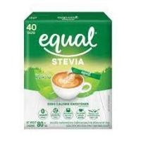 ราคา KETO Equal Stevia อิควล สตีเวีย หญ้าหวานธรรมชาติ บรรจุ 40 ซอง (20134449282)
