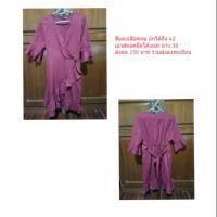 ราคา เดรสสาวอวบ สีแดงเลือดหมู (2545247629)