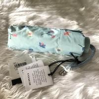 ราคา ร่มพับ กัน UV Coach มือ1 ของแท้ 100% สีฟ้าลายดอกไม้ (18619693299)