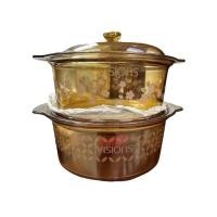 ราคา Visions หม้อแก้วขนาด 5 ลิตร พร้อมฝา 2 ชิ้น คละลาย (26829049493)