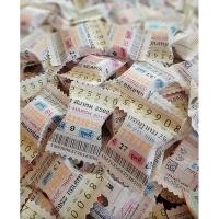 ราคา เหรียญโปรยทานจากล๊อตตารี่เก่า รูปลูกอม มีเหรียญแล้ว 2เม็ด5บาท (40401016987)