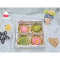 ราคา ขนมอาลัว ขนมอาลัวดอกบัว อาลัวกะทิหอมอบควันเทียน สูตรหวานน้อย ขนมด้านนอกแห้งกรอบ ด้านในนุ่มหนึบ 1 กล่อง 4 ดอก (13042799860)