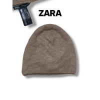 ราคา หมวกไหมพรม ZARA มือสอง สีน้ำตาลอ่อน สภาพดี Free SizeG237⚡ (44701478319)