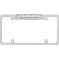 ราคา กรอบป้ายทะเบียนโครเมียมพร้อมไฟ LED สีขาว - เลนส์ LED/Clears สีขาว (49301416255)