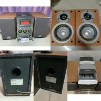 ราคา มินิคอมโปsony,วิทยุโซนี่มือสองใช้ได้แต่ เทป AM FM Aux,ลำโพงยังใช้ได้แต่มีตำหนิตรงขอบลำโพงตามรูป,SONY HCD-M80 มือสอง 50W (29450244145)