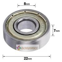 ราคา ลูกปืน 608 ตลับลูกปืน พัดลม 608Z เสียงเงียบ ยางรองตลับลูกปืน 608/608Z/608ZZ อะไหล่พัดลม (28592813776)