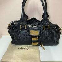 ราคา กระเป๋ามือสอง ของแท้ chloe medium black paddington bag สภาพดี มีถุง (27527701227)