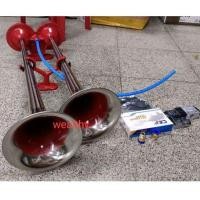 ราคา แตรด่วนไฟฟ้าปากเหล็ก 2 ปากยาว แตรลม สำหรับ รถบรรทุก รถบัส รถทัวร์ รถสิบล้อ เรือ รถบรรทุก พร้อมโซลินอยด์ 12V และ 24V. (23650755297)