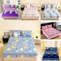 ราคา ผ้าปูที่นอนเสริมใยนุ่ม เนื้อผ้า3ชั้น ลายดอกไม้ สีพื้น 3.5ฟุต 5ฟุต 6ฟุต ลายสวยๆ (28484944308)