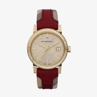 ราคา Burberry นาฬิกาข้อมือผู้หญิง The City Swiss Haymarket Check Red รุ่น BU9111 (7435829539)