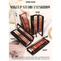 ราคา Sivanna Colors MakeUp Studio Eyeshadow HF208 อายแชโดว์ 12 สี (19244181286)
