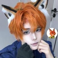 ราคา Ding Yuxi สไตล์เดียวกันวิกผมนิค cos Crazy Zoo สีส้มผมสั้นตรงอะนิเมะหล่อ Fox เต็มหัวแฟนซี (44055410739)
