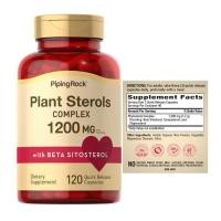 ราคา PipingRock Plant Sterols Complex 1200 mg 120 Quick Release Capsules จำนวน 1 กระปุก (18888374439)