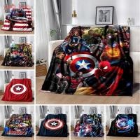 ราคา Marvel Comics Superhero กัปตันอเมริกา Pentagram Shield ผ้าห่มห้องนั่งเล่นโซฟาผ้าห่ม x34 (25641270888)