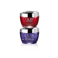 ราคา Olay Regenerist Micro-Sculpting Day Cream 50 g + Retinol24 Moisturiser Night Cream 50 g (17264244096)