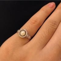 ราคา โอกาสสุดท้ายกับราคานี้!!!แหวนไข่มุกล้อมเพชร (3707781064)