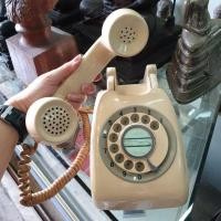 ราคา โทรศัพท์บ้าน วินเทจ แป้นหมุน ของเก่าแท้ #โทรศัพท์แป้นหมุน#โทรศัพท์โบราณ#โทรศัพท์แอนทีค (4579711327)