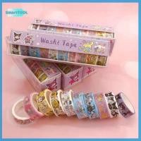 ราคา Utzn> 10 ชิ้น Sanrio Washi เทปชุดน่ารัก Kuromi, My Melody & Cinnamoroll ออกแบบสติกเกอร์การ์ตูนสําหรับ Journaling และ Crafting ใหม่ (26123019224)